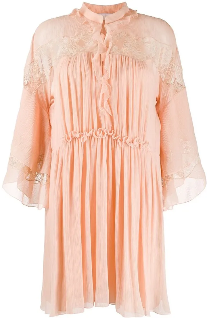 Flared Silk Dress