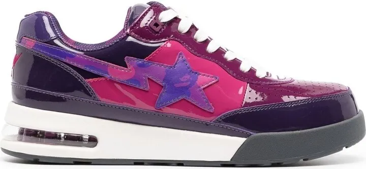 Patent-Leather Low-Top Sneakers