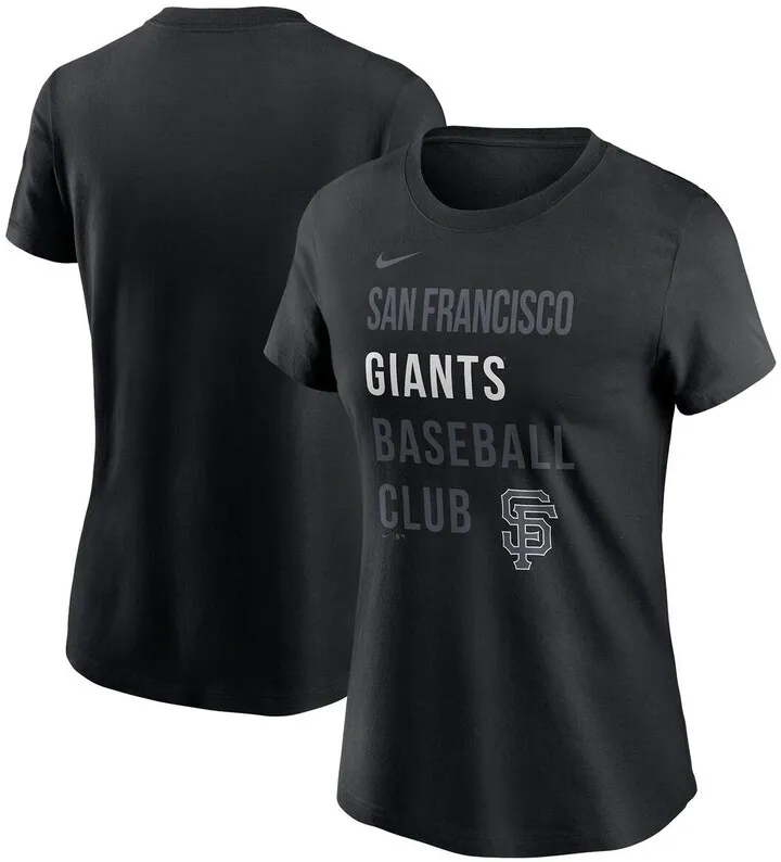 Women's Nike Black San Francisco Giants Baseball Club T-shirt