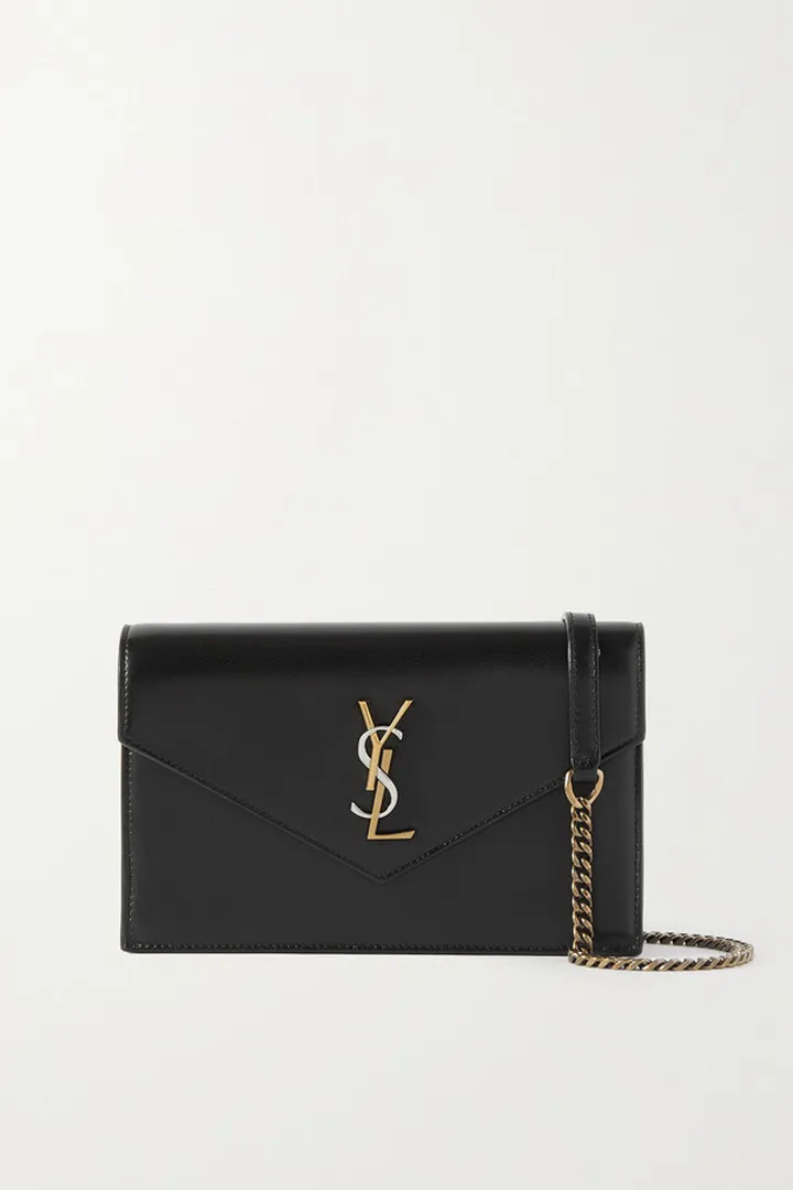 SAINT LAURENT - Cassandre Leather Shoulder Bag - Black