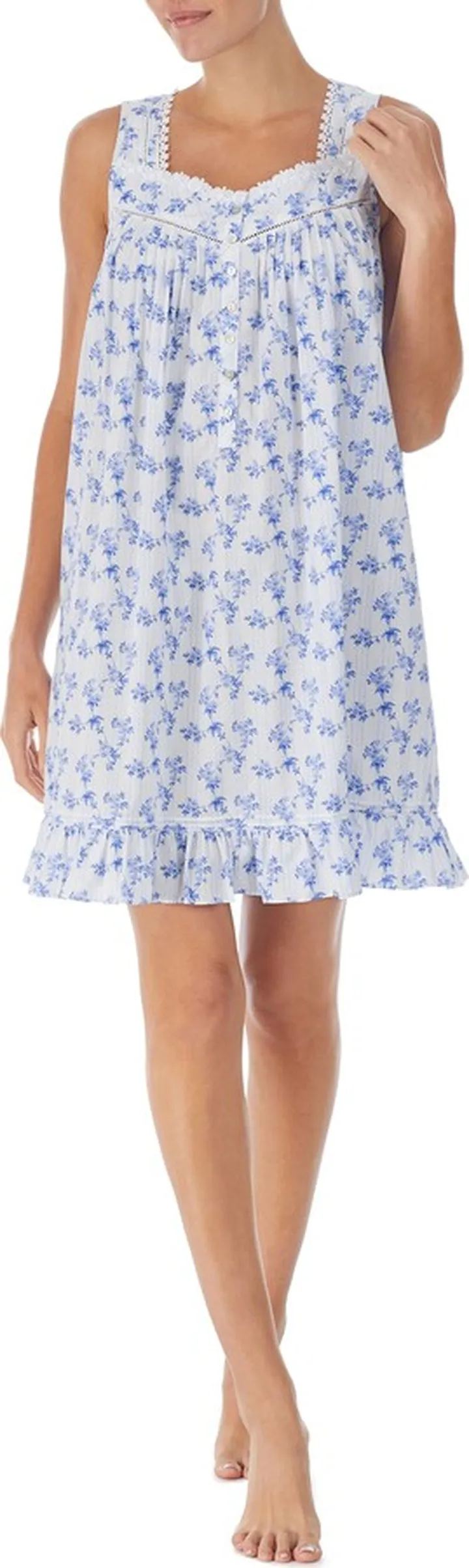 Floral Print Cotton Lawn Chemise