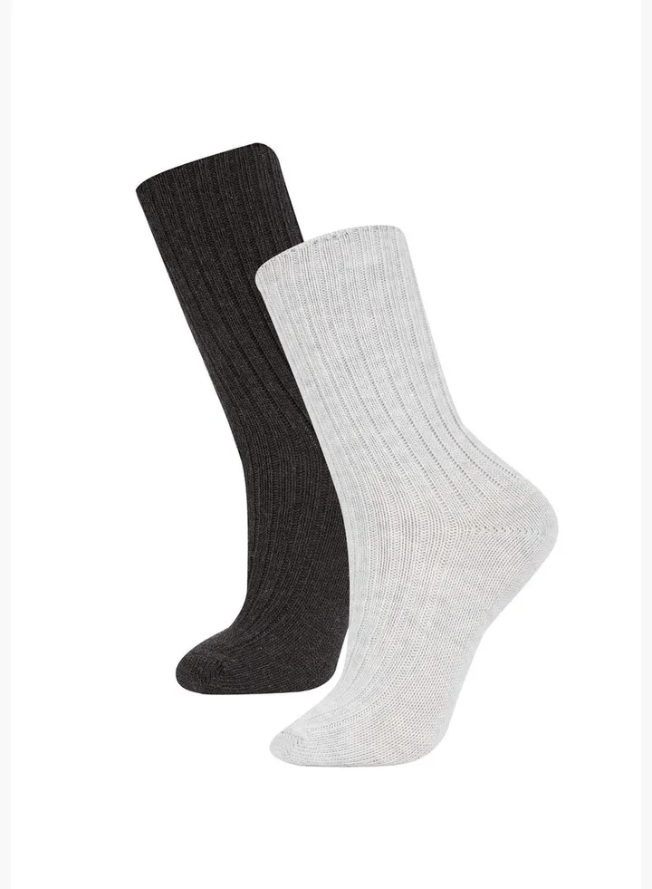 2 Pack Woman High Cut Socks