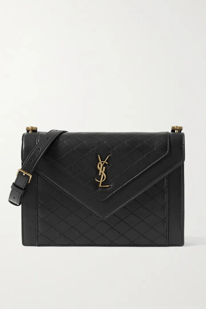 SAINT LAURENT - Gaby Quilted Leather Shoulder Bag - Black