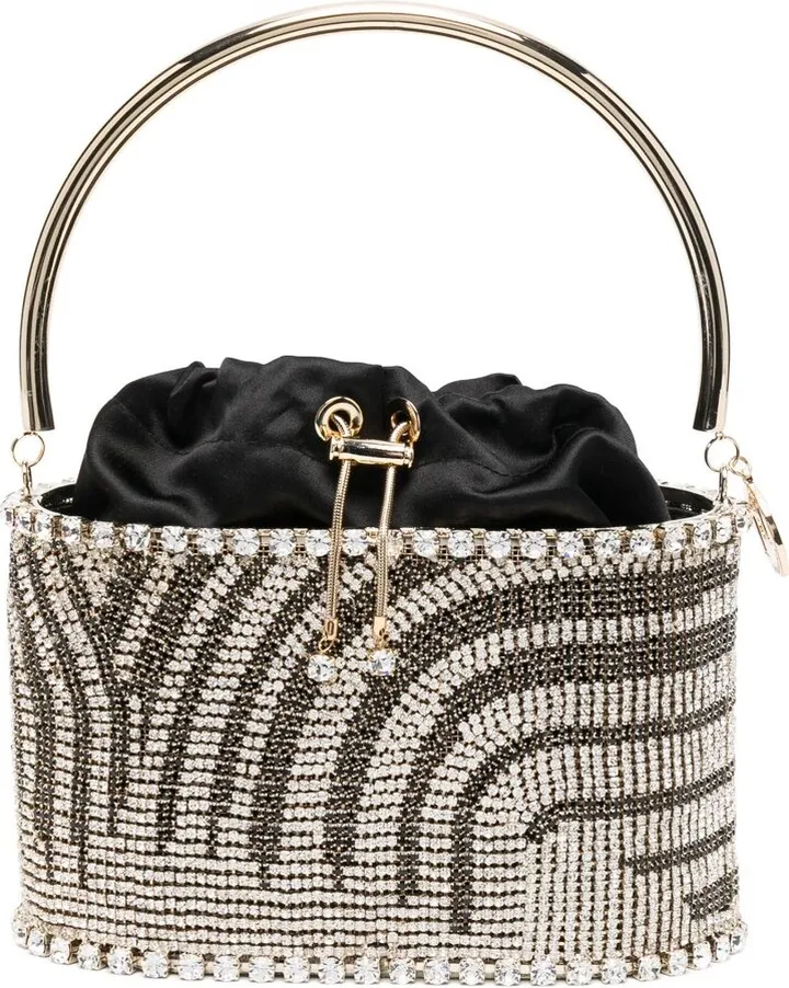 Crystal-Embellishment Tote Bag