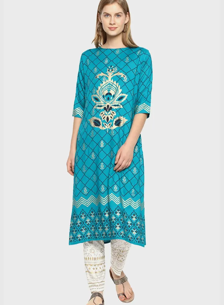 Printed Kurti and Pant Set