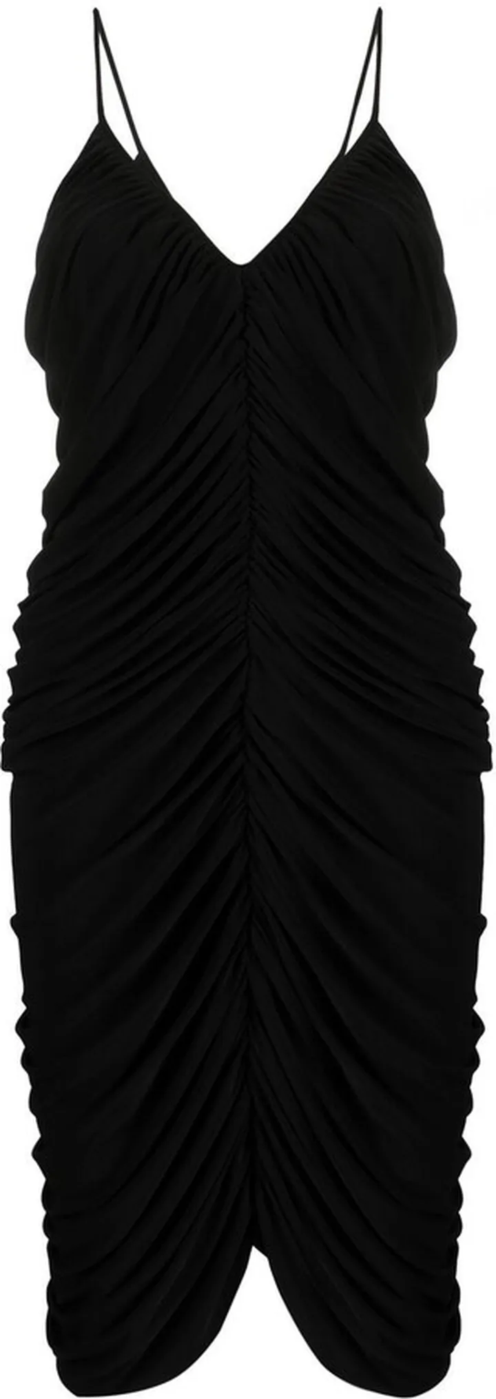 Ruched-Detail Midi Dress