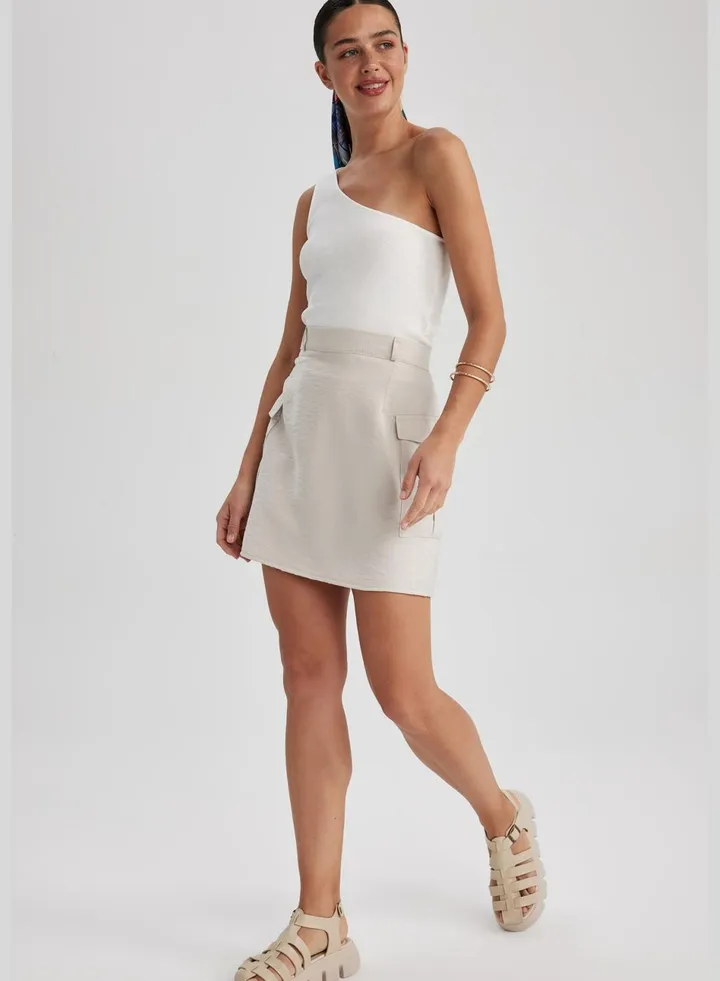 Woman A-Line Woven Skirt