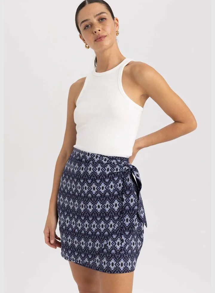 Woman A-Line Woven Skirt