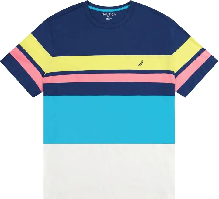 Big & Tall Colorblock Striped T-Shirt
