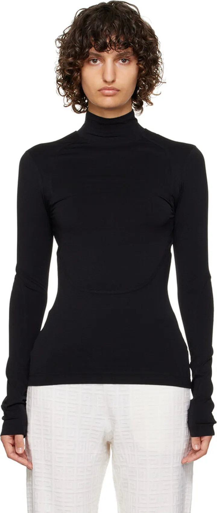 Givenchy Black Cutout Turtleneck