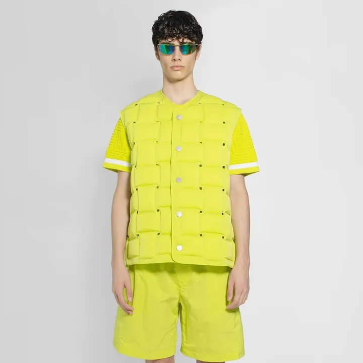 Bottega Veneta Man Green Waistcoats