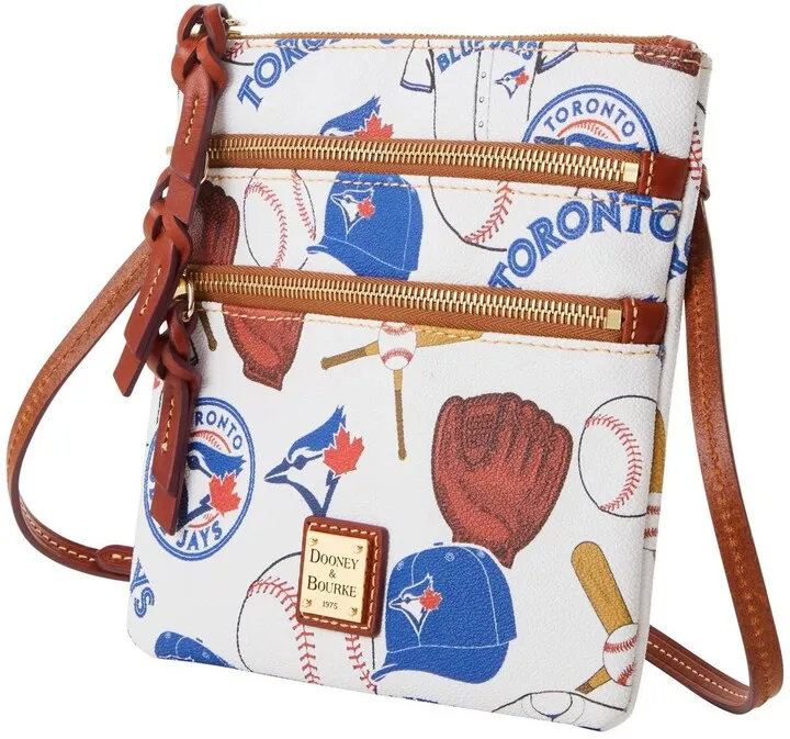 Women's Dooney & Bourke Toronto Blue Jays Game Day Triple-Zip Crossbody Purse