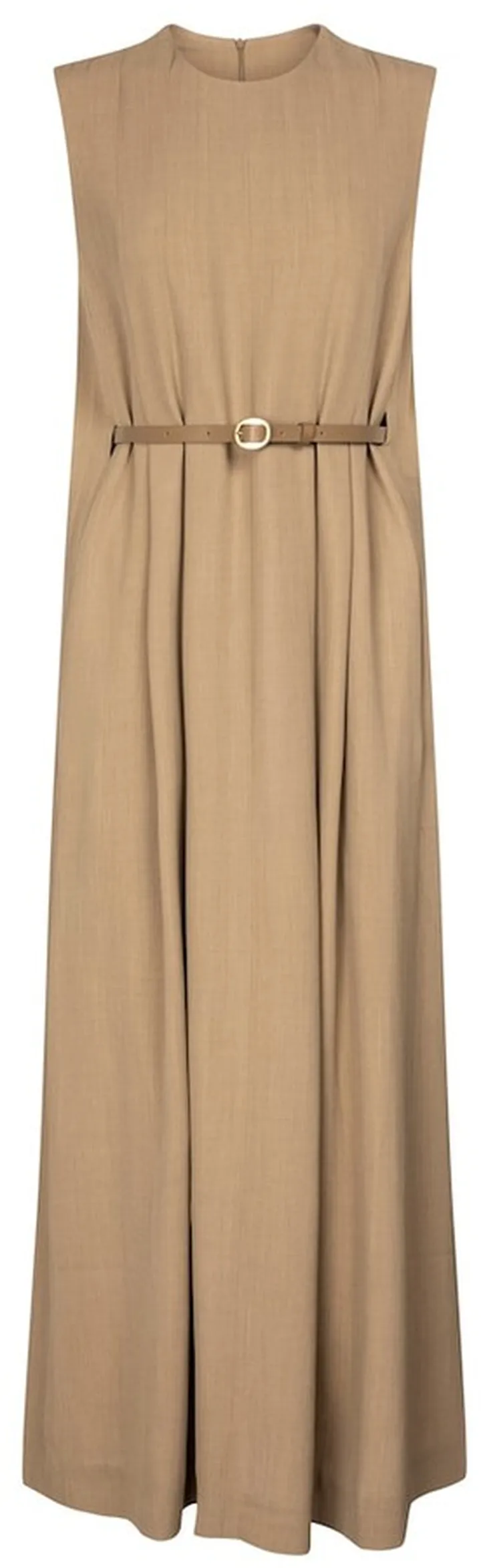 Alya wool-blend gabardine midi dress