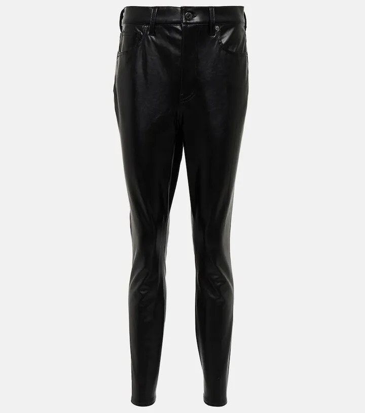 Maera high-rise skinny faux leather pants