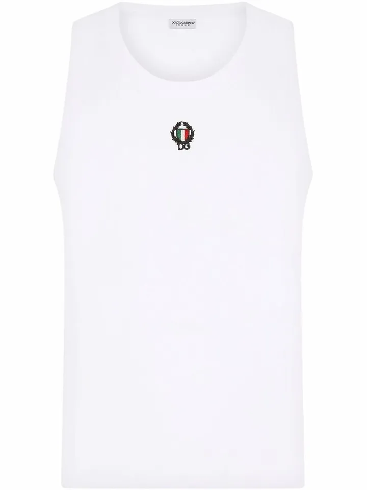 Embroidered Motif Tank Top