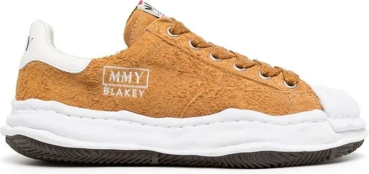 Textured-Suede Low-Top Sneakers