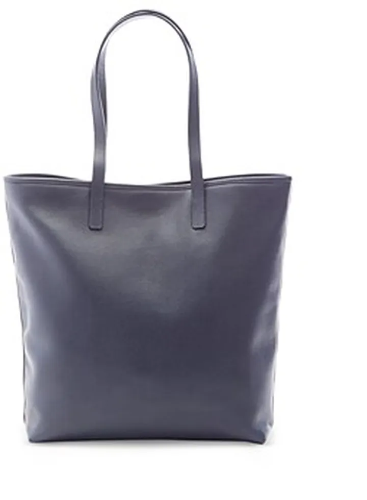 Royce New York Pebble Grain Leather Tall Tote