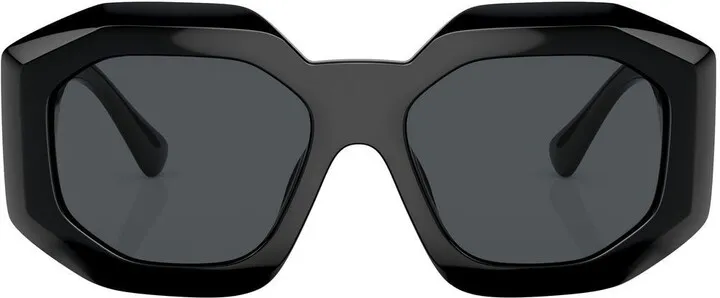 Medusa-plaque geometric sunglasses