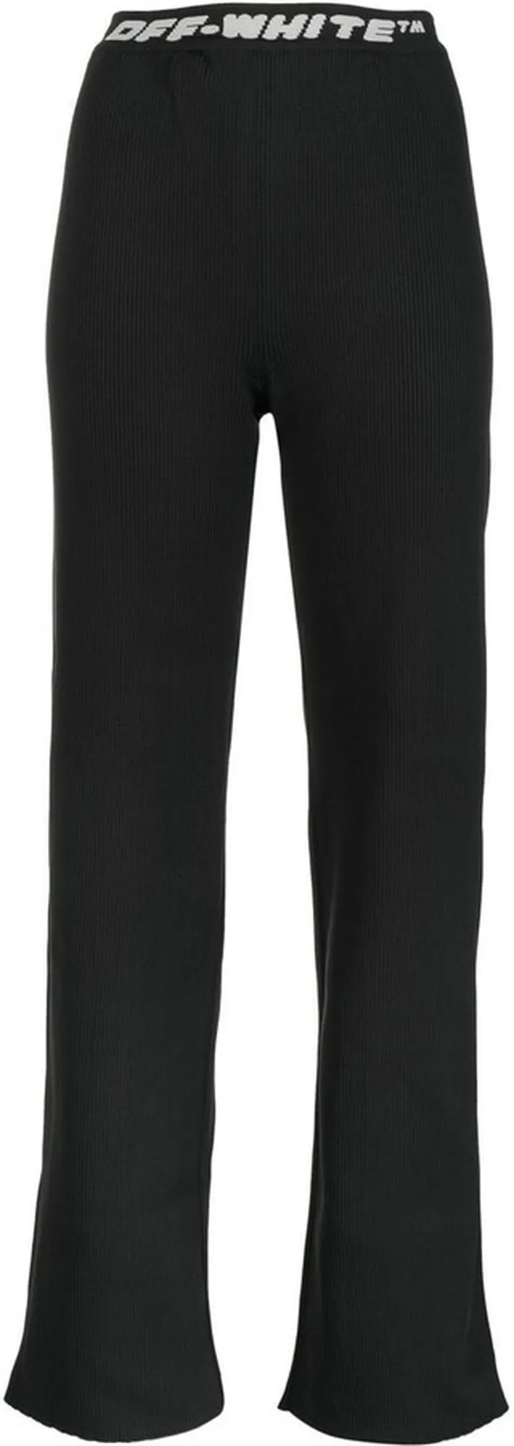 Logo-Waistband Straight-Leg Trousers