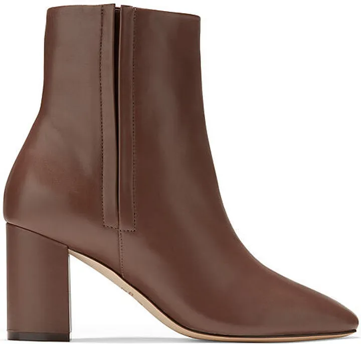 Cole Haan Chrystie Square-Toe Boots Brown