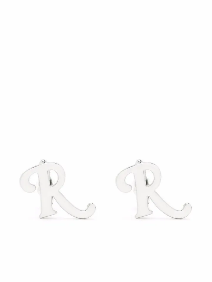R silver-plated cufflinks