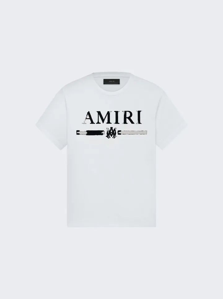 MA Bar Applique T-Shirt White