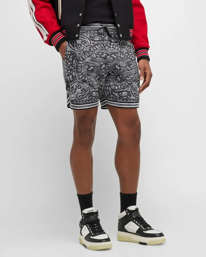 Men's Space-Dyed Bandana Shorts