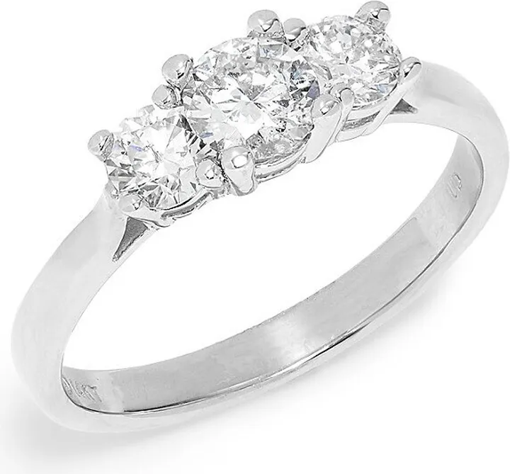 14K White Gold & 1 TCW Diamond Ring