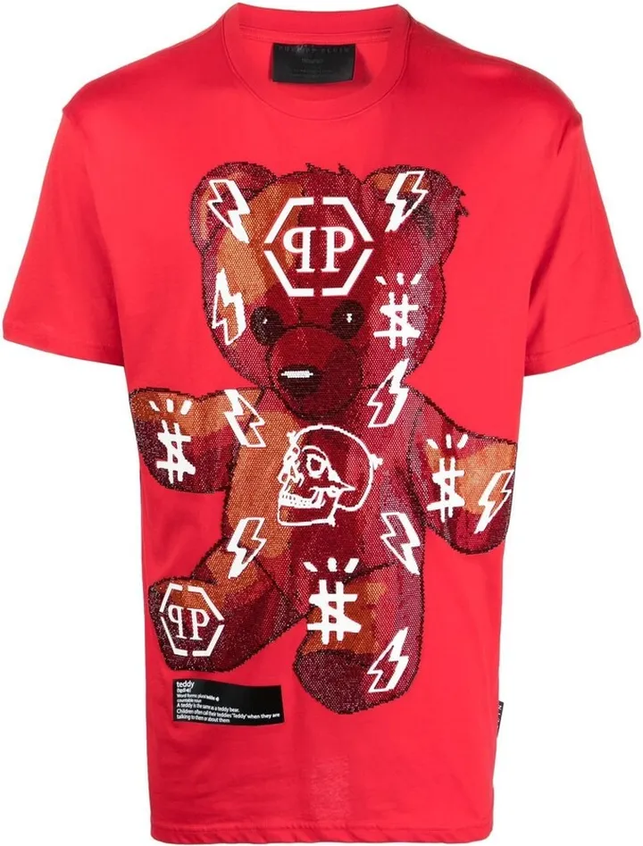 teddy-logo print T-shirt