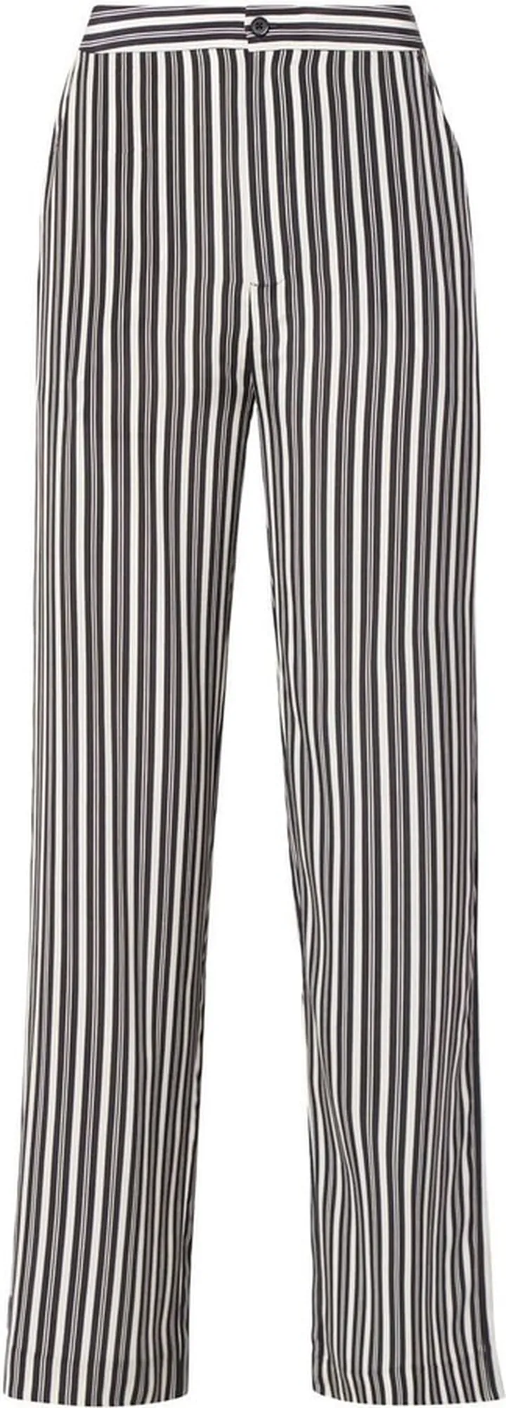 Striped Straight-Leg Trousers