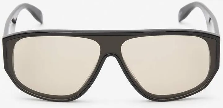 Mcqueen Graffiti Mask Sunglasses In Black