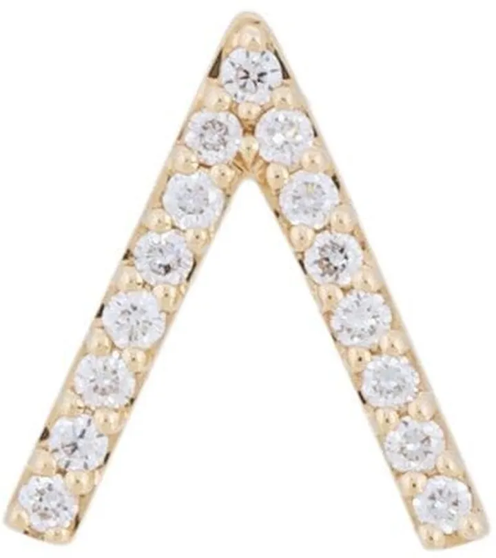 18kt gold ALINKA ID diamond stud earring