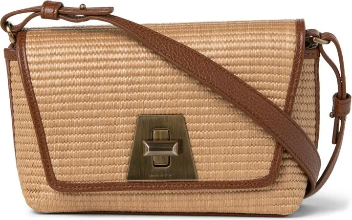 Little Anouk Woven Raffia Crossbody Bag