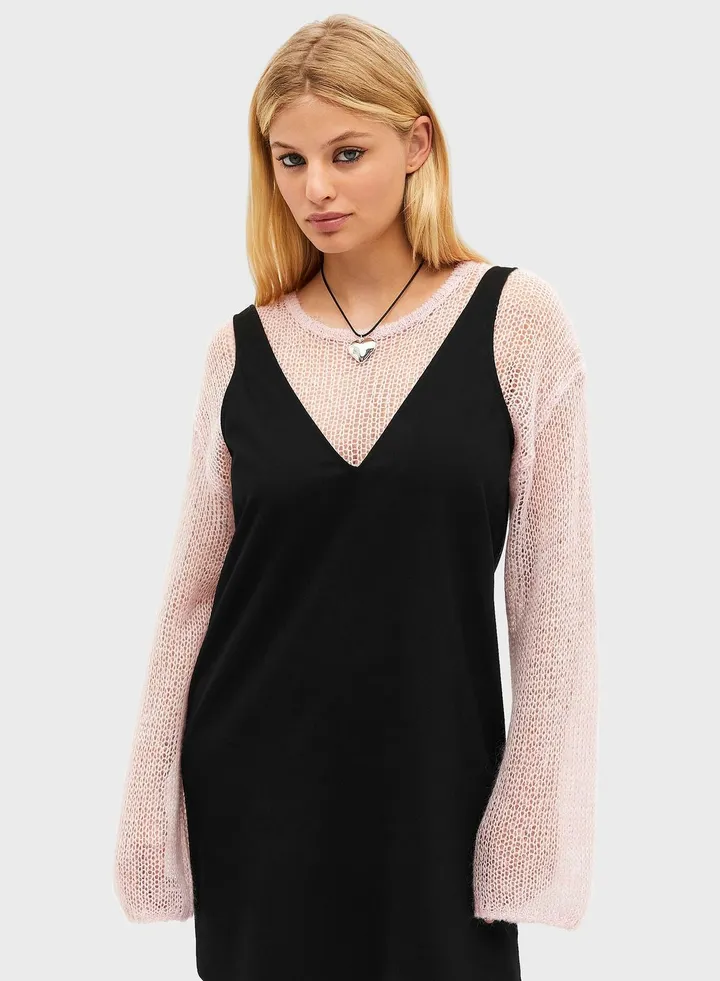 V-Neck Strappy Dress