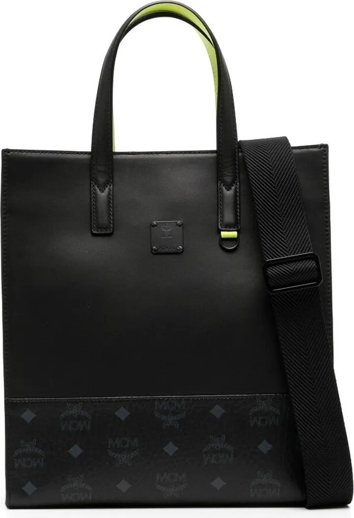 small Aren leather-panelled messenger bag