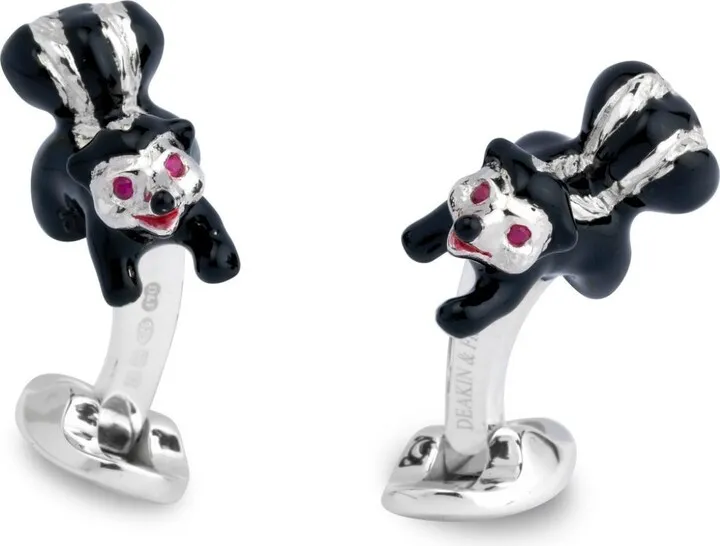 Deakin & Francis - Deakin & Francis Sterling Silver Skunk Cufflinks
