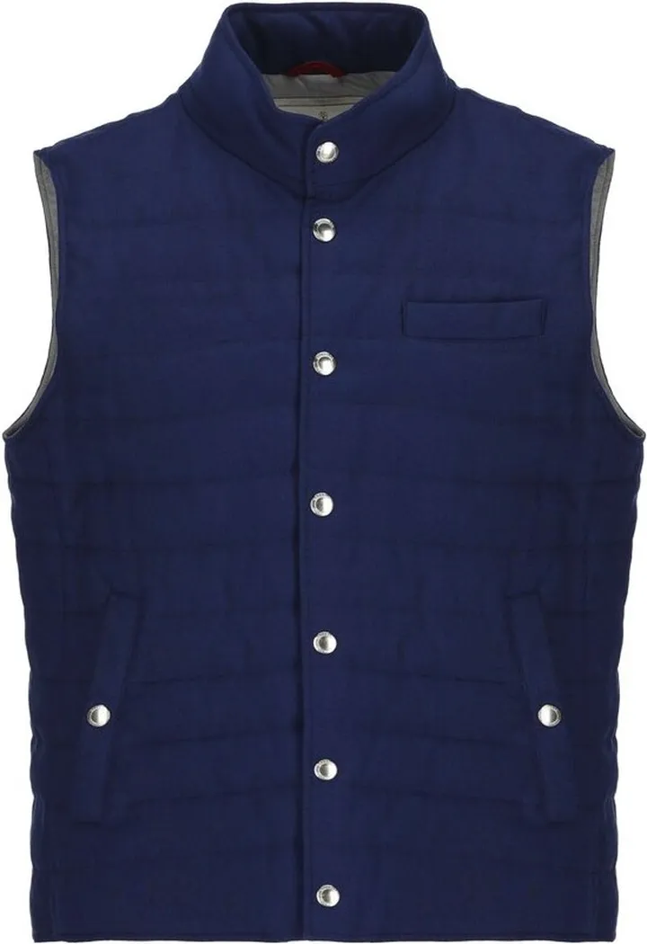 Brunello Cucinelli High Neck Sleeveless Padded Gilet