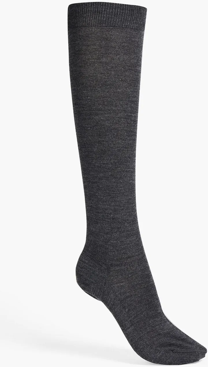 Mélange wool and cashmere-blend socks