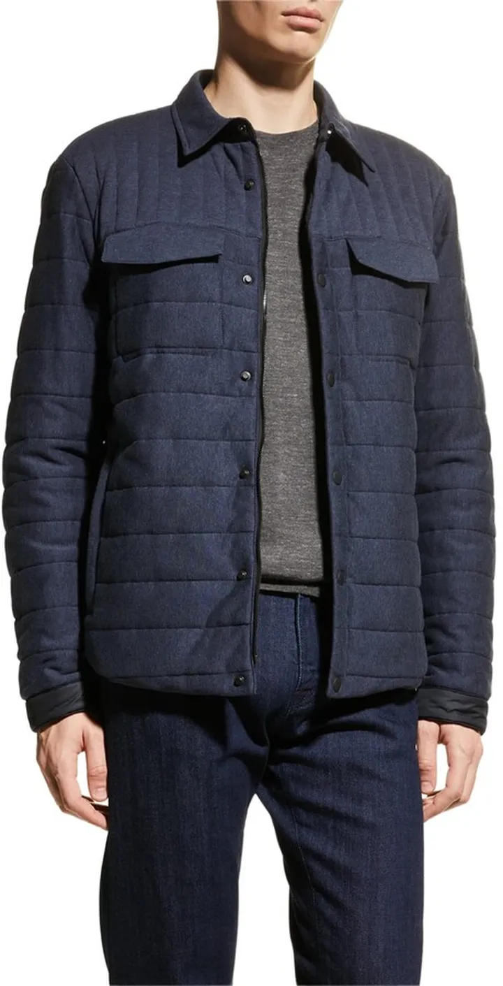 Men's Quilted Jersey Overshirt