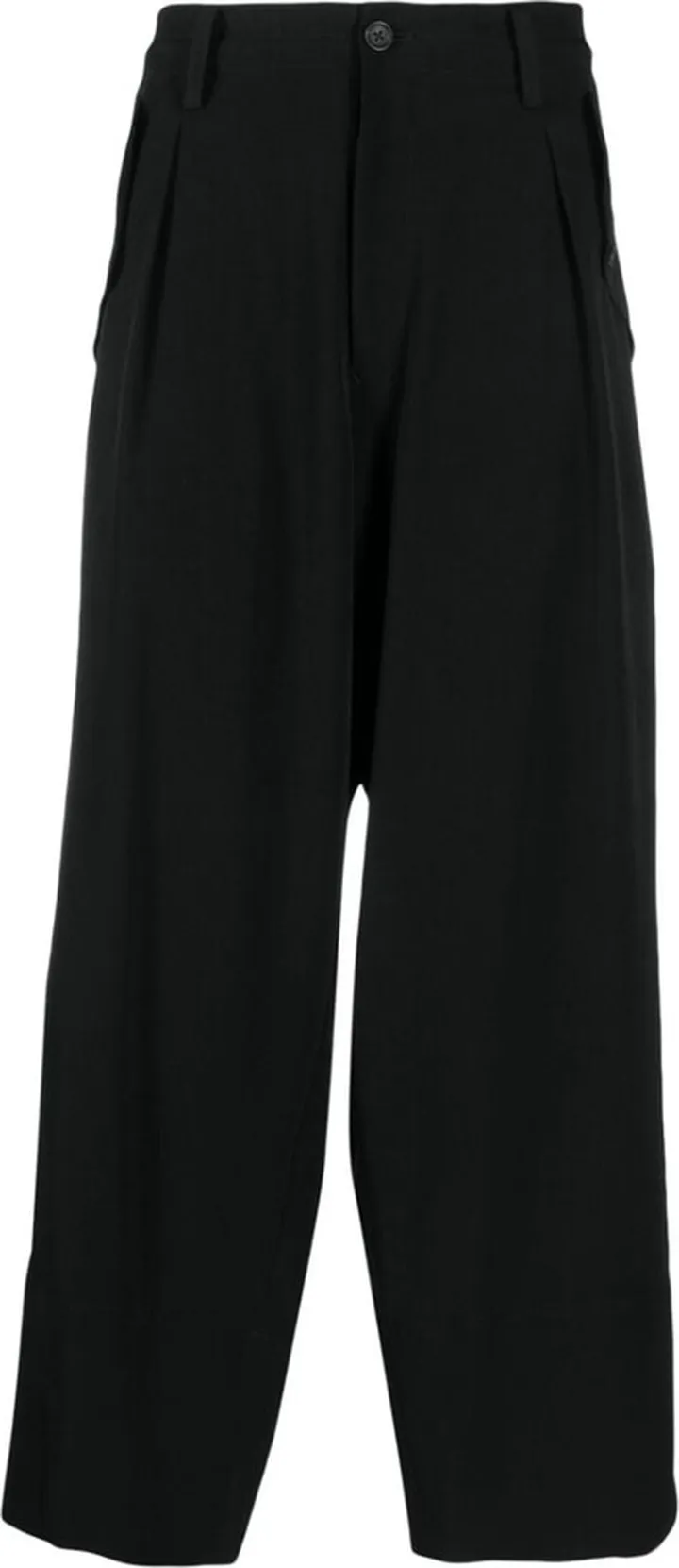 Wide-Leg Cropped Trousers