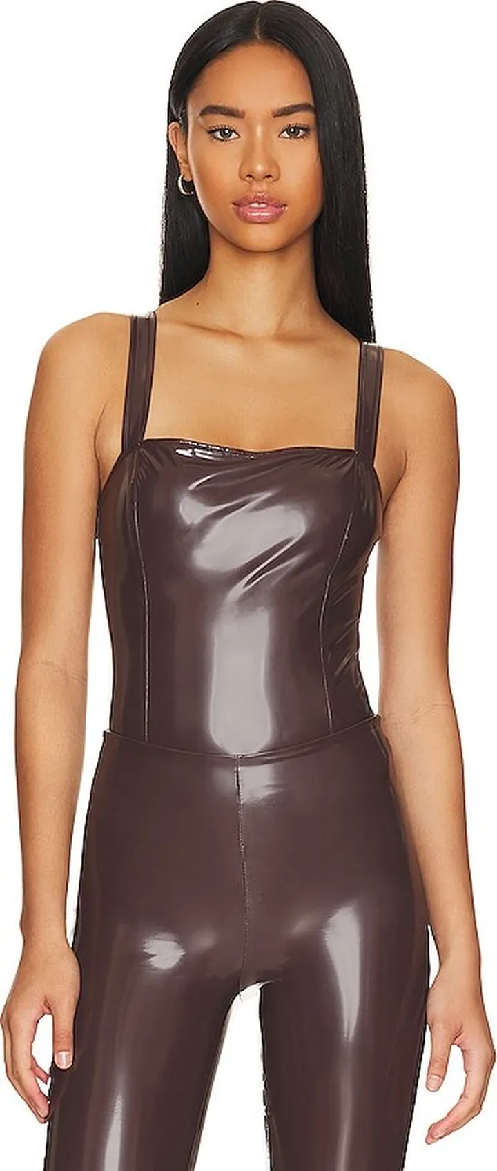 Vinyl Corset Bodysuit