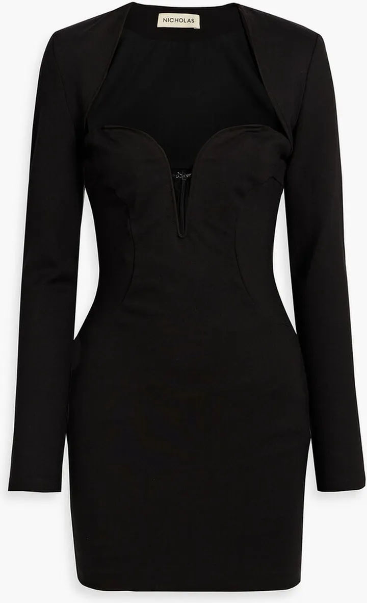 Samea cutout cady mini dress
