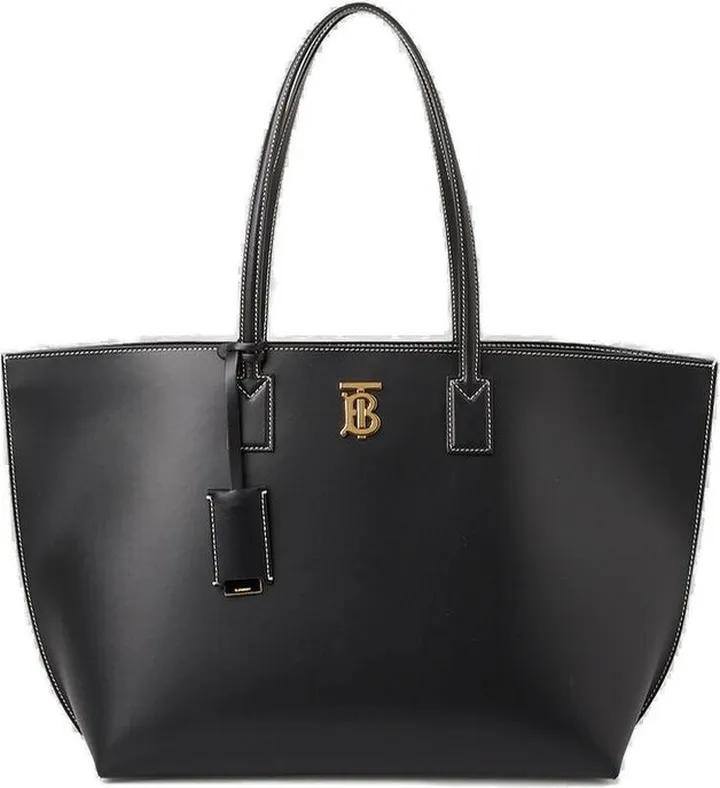 Burberry Logo Plaque Medium Tote Bag