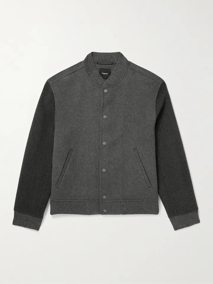 Wool and Cashmere-Blend Bomber Jacket