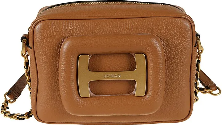 Logo Chain Strap Camera Shoulder Bag