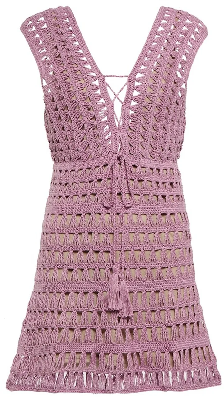 Jennifer crochet cotton minidress