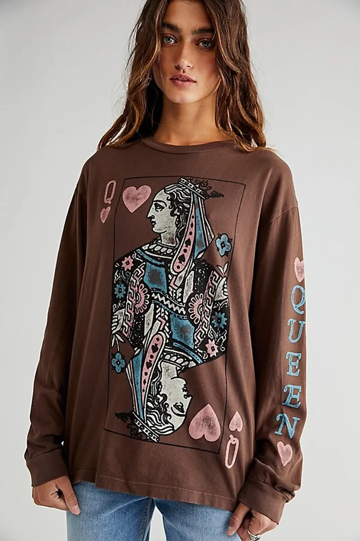 Queen Of Hearts Long Sleeve by Free People
