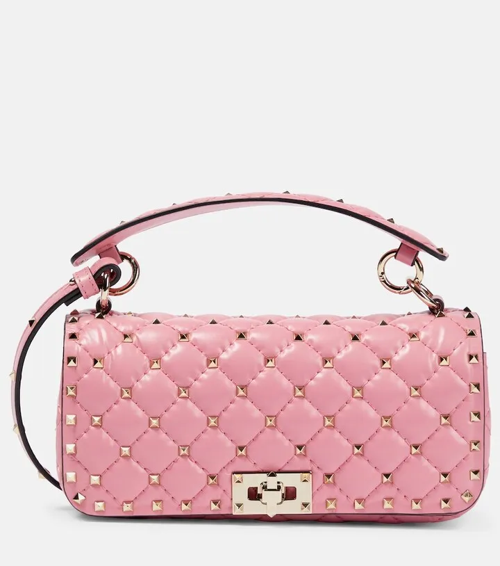 Rockstud Spike leather shoulder bag