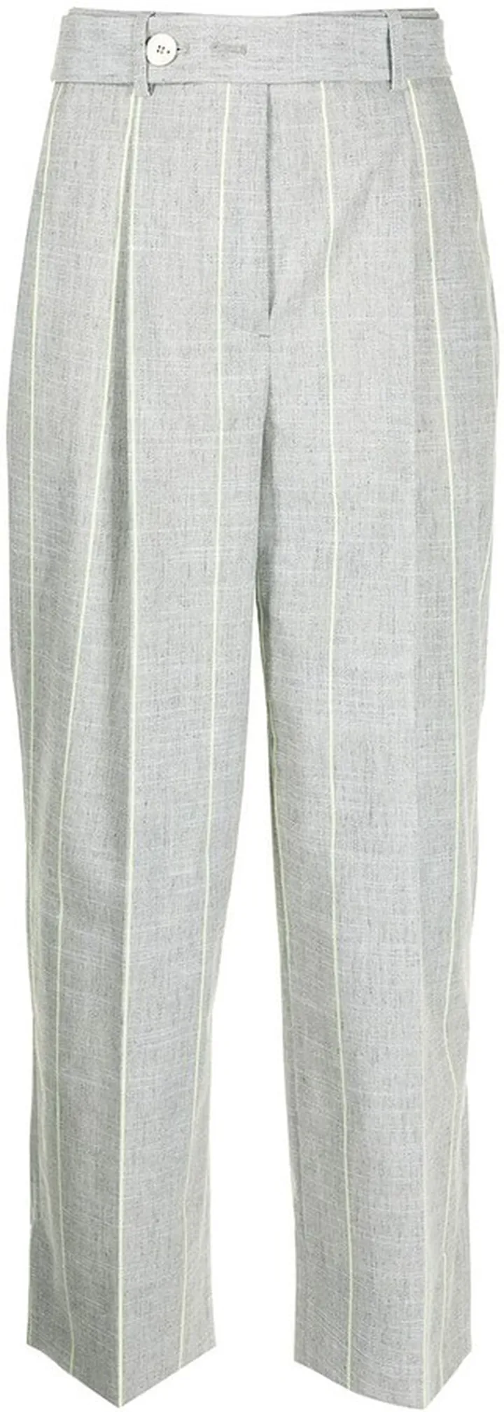 High-Waisted Cropped Trousers