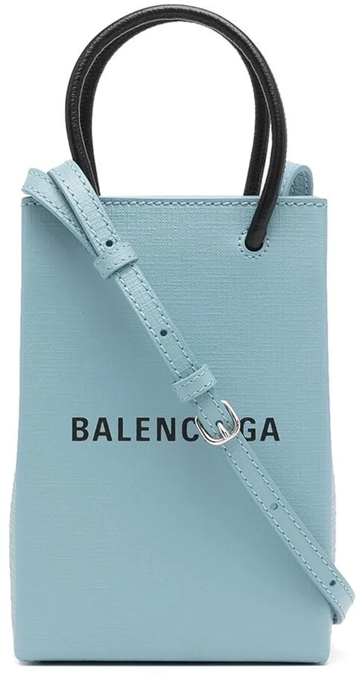 logo-print Shopping mini bag